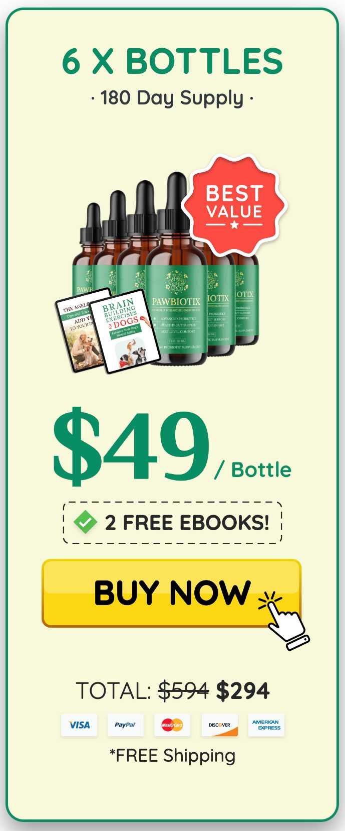 Pawbiotix - 6 Bottles